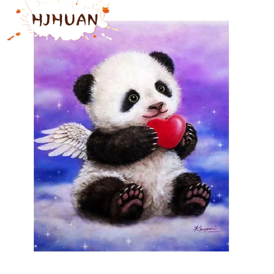 

DIY Diamond painting Angel love cat circle full round drill square mosaic Diamond embroidery cross stitch mosaic home decor labe