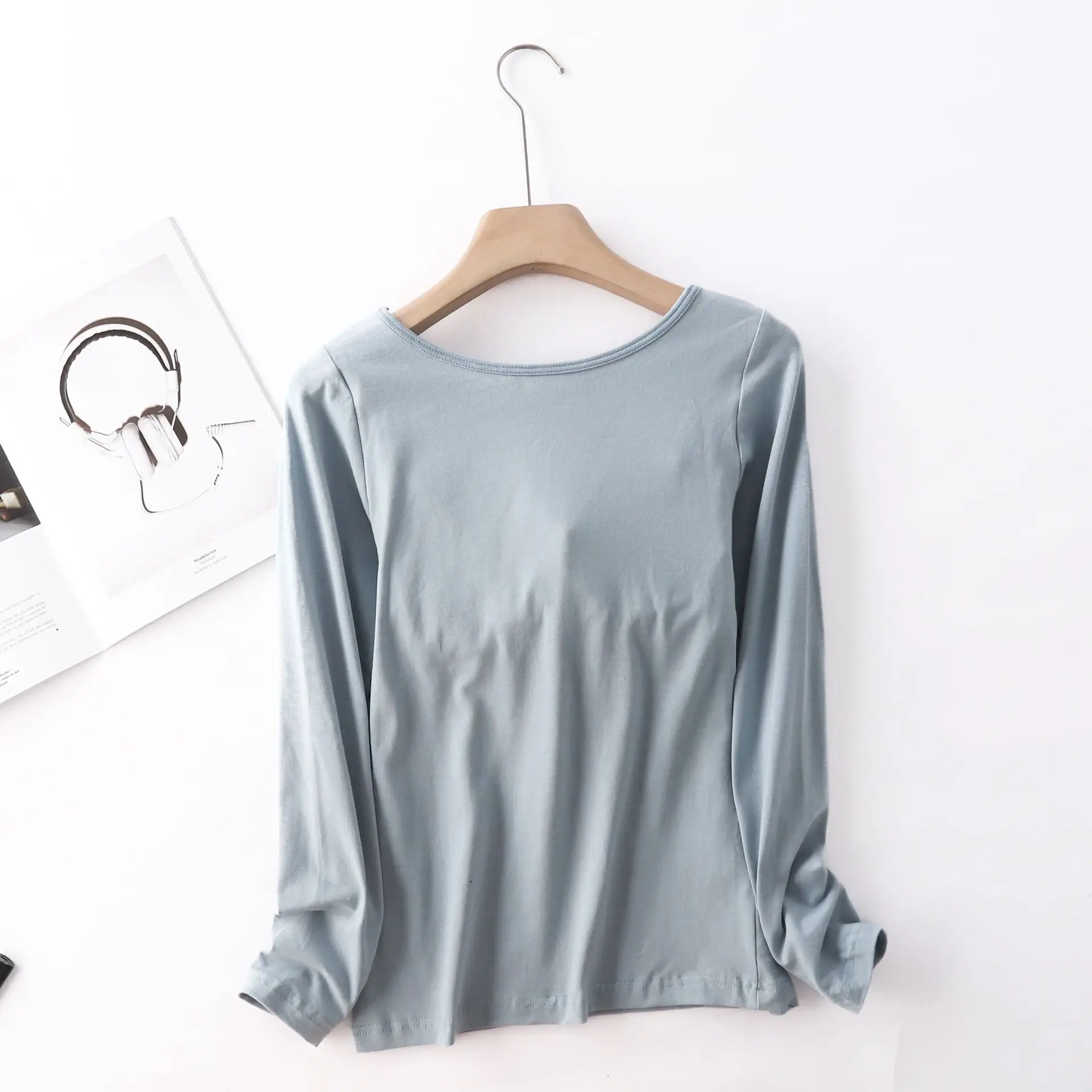 Modal Cotton Cup Pyjamas Femme Printing Long-Sleeved Pajamas Women Autumn Winter Home Clothes Loose Letter Lady Pijamas Set