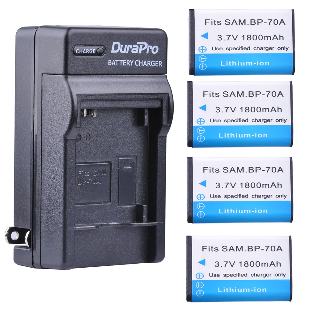 BP-70A батарея + одно зарядное устройство для Samsung ST95 ST100 ST6500 SL50 SL600 TL205 WB30F WB35F DV150F ES65 ES67