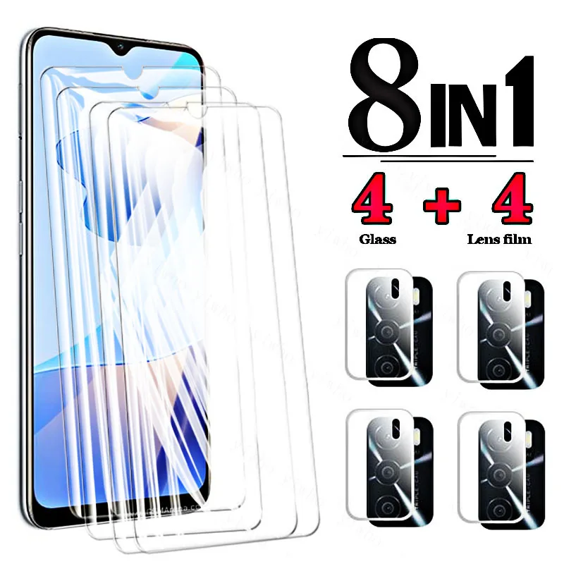 Закаленное стекло с полным покрытием для Oppo A54s A55 A53s 5g Защита экрана A 54 53s 55 53