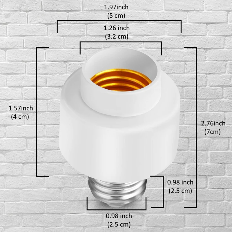 

Tuya Smart Life Wifi Smart Light Bulb Socket Adapter E26 Switch Lamp Base Holder for Amazon Alexa Google Home