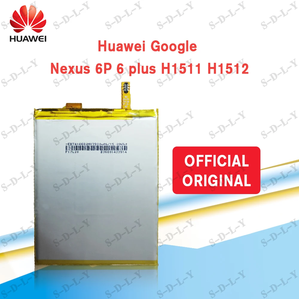 Оригинальный аккумулятор Huawei HB416683ECW для телефона Hua wei Nexus 6P H1511 H1512 A1 A2 3450 мАч +