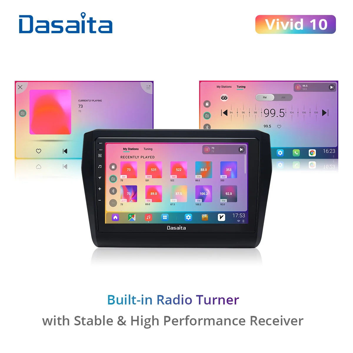 Dasaita яркий для Suzuki Swift 2018 2019 2020 Carplay Android автомобильный стереоплеер 1280*720 IPS