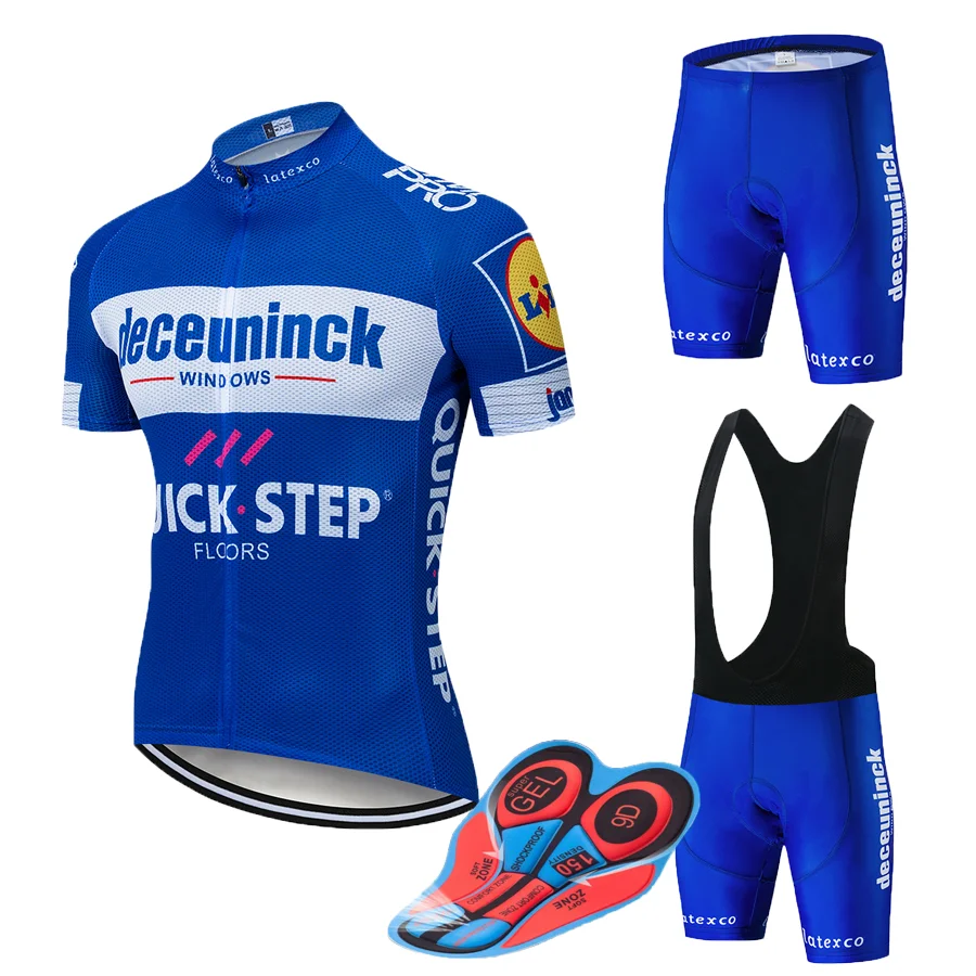Набор велосипедных шорт с гелевой подушкой для команды QUICK STEP Team MTB SOBYCLE Ropa Ciclismo