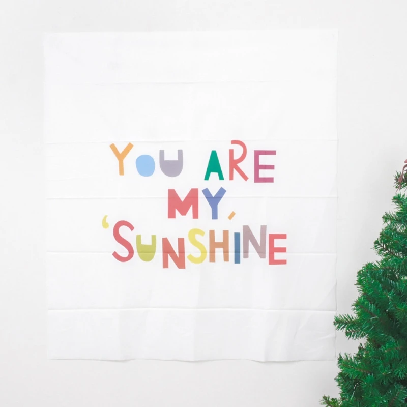 

Colorful Letters Printing Tapestry Kids Children Happy Birthday Hanging Cloth