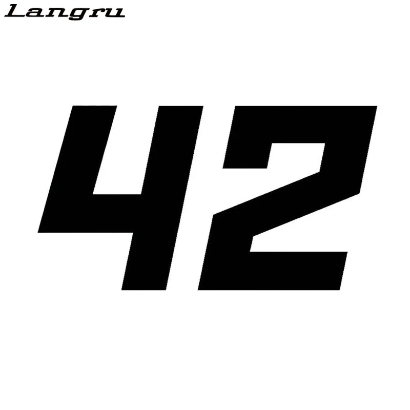 Langru 15*8 1 см гоночный автомобиль 42 Мотокросс модная наклейка аксессуары