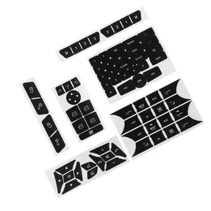 Матовая черная наклейка для ремонта автомобильных кнопок, наклейки для Mercedes For Benz GLK350 C Class CLS C218 SLK W172 W204 W212 W218 W207