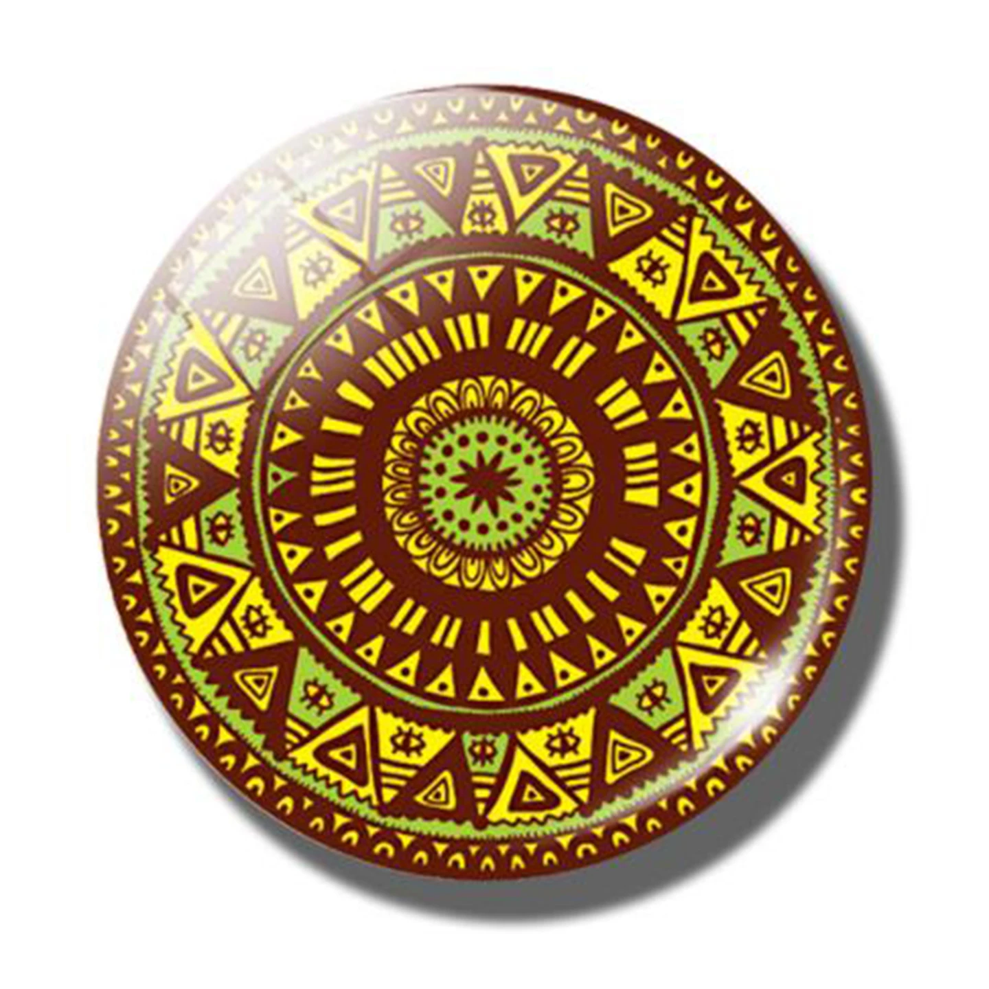 Цветы стекло драгоценный камень магниты на холодильник Йога мандала