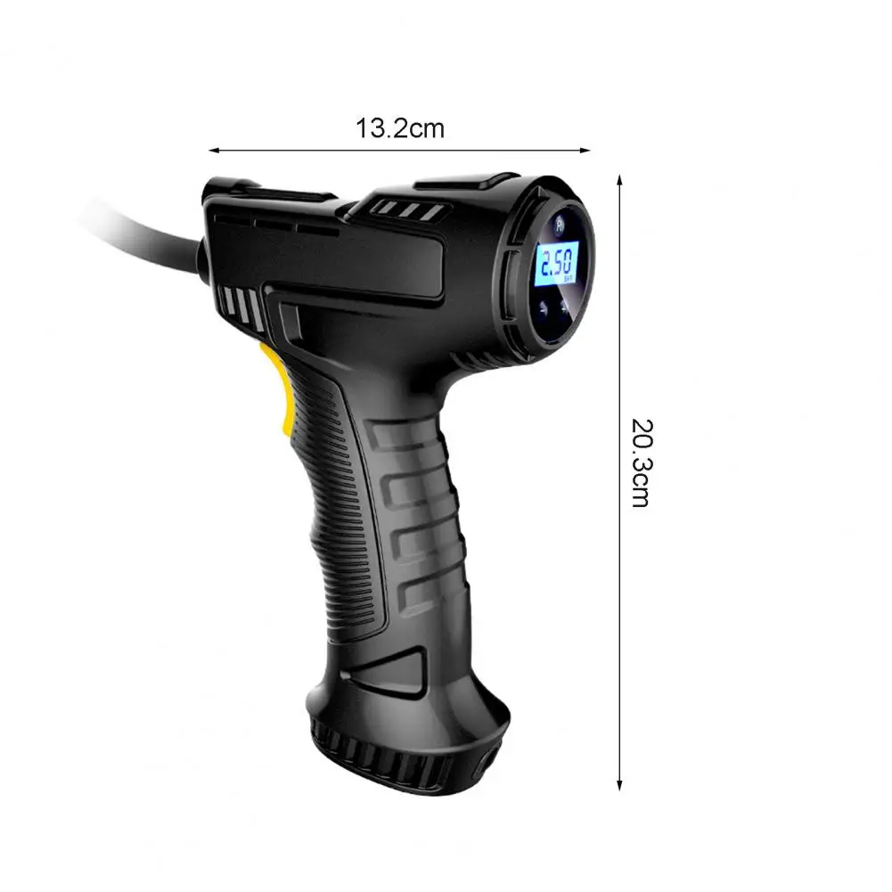 

Air Compressor Portable Effortless Digital Display Car Air Pump Tire Pump with LED for Car 2000mAh Inflator ABS Metal