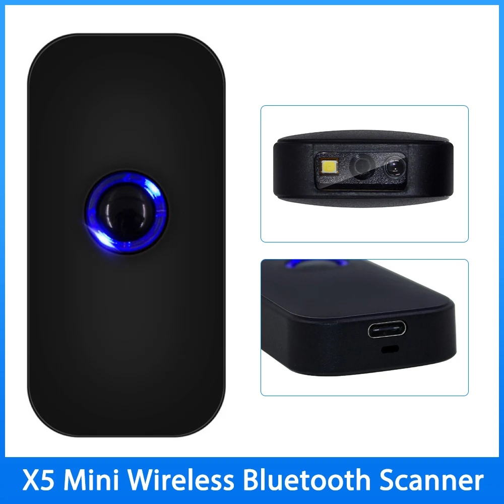 

Беспроводной Bluetooth сканер X5 1D/2D/QR считыватель штрих-кода для супермаркета Экспресс один штрих-код склад