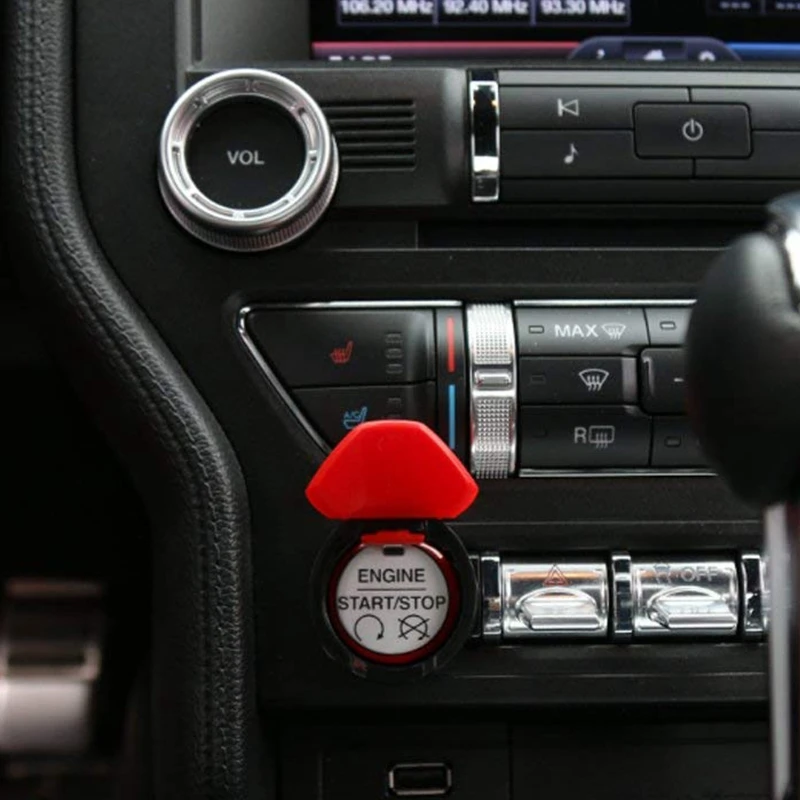 Для Ford Mustang 2015 2016 ABS красная кнопка включения/остановки двигателя и управления
