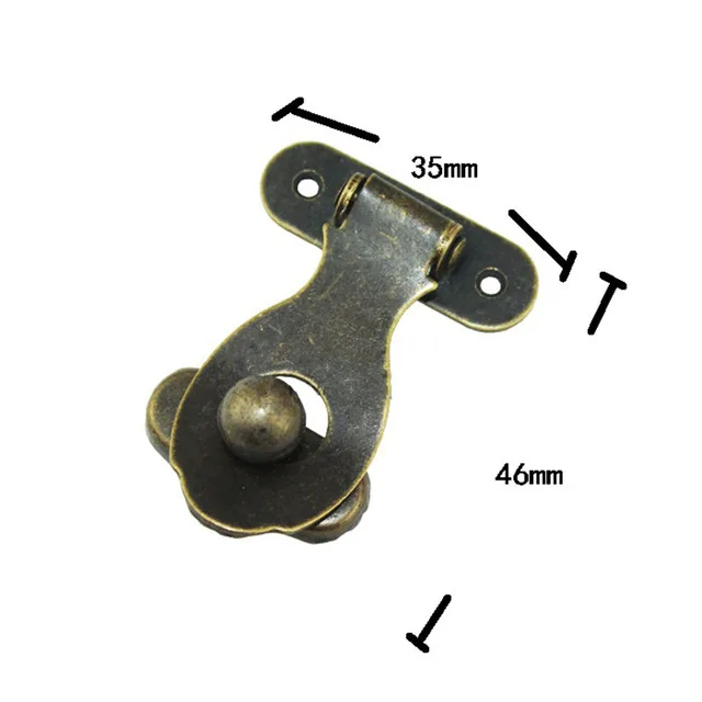 1 шт. антикварная металлическая шкатулка для ювелирных изделий замок с замком