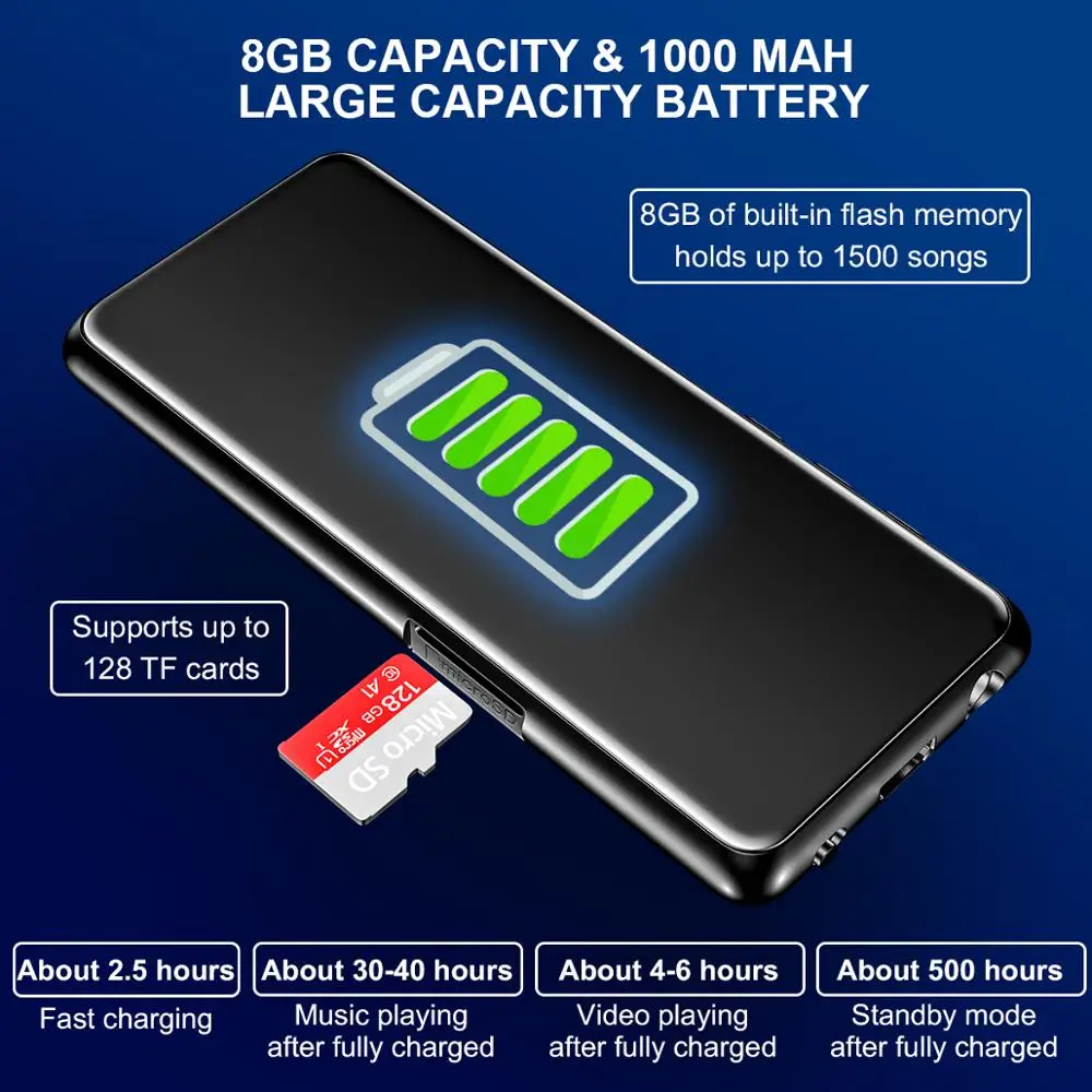 Новейший сенсорный экран Mahdi M9 Bluetooth 5 0 3 дюйма HIFI музыка MP3-плеер поддержка FM-радио
