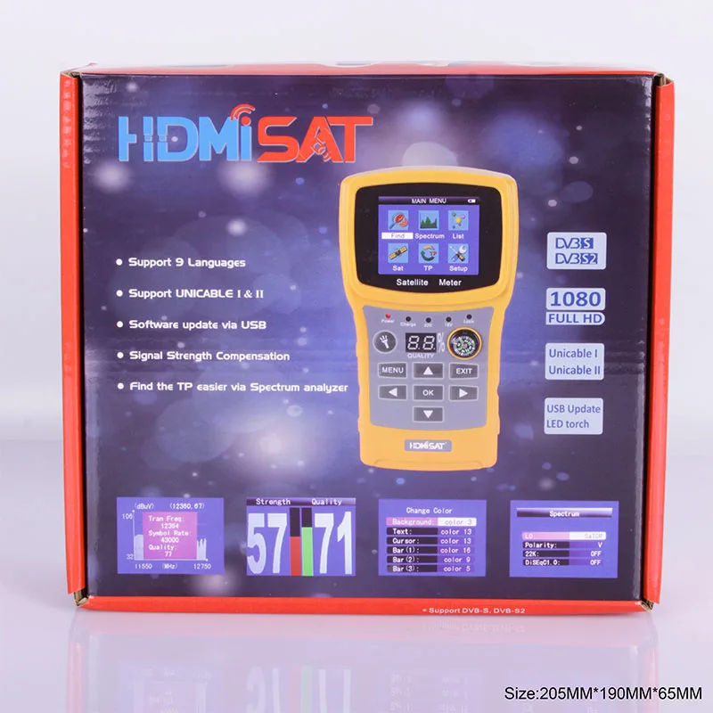 SF 710 спутниковый finder метр для спутникового ТВ приемника HD satfinder DVB S2 тв тюнер Sat Finder