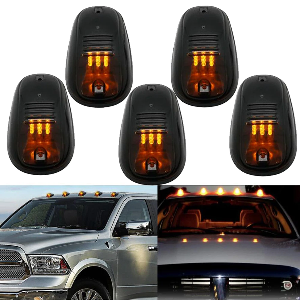 

5pcs/set 12V Cab Marker LED Lights for Ram 1500 2500 3500 4500 5500 2003-2016 Truck Pickup Roof Clearance Running Lamp Dodge