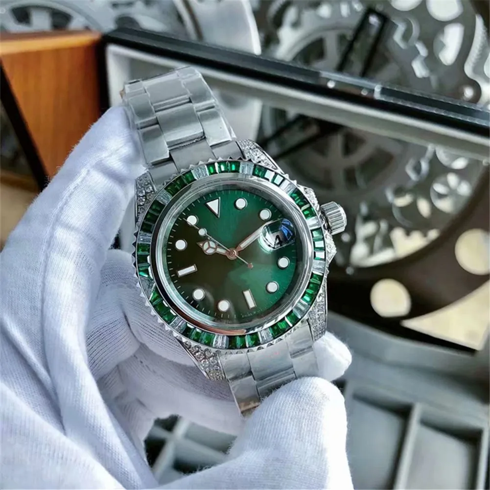 

Men's 40mm Luminous Watch Automatic Mechanical Watch Diamond Watch Sapphire Stainless Steel Waterproof Multifunction Watch