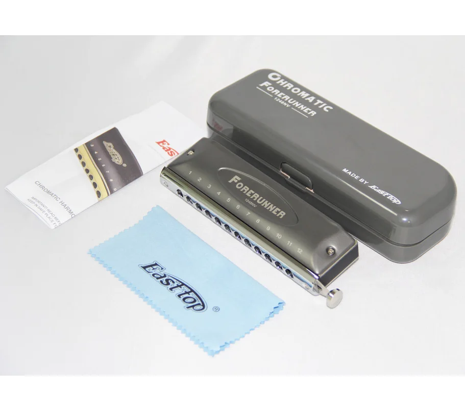 EASTTOP T1248NV 12 Отверстие Гармоника Ключ C серая гармоника стиль гармоника - Цвет: Темно-серый