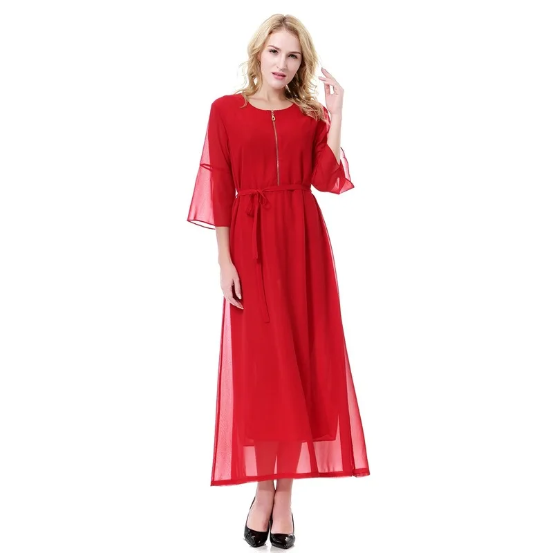 

Arab Middle East Dubai Saudi Malaysia Ladies Long Skirt Dress TH915 Abayas for Women Turkish Kuftan Bridesmaid Dresses