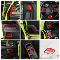 lapetus red interior refit kit dashboard front reading lamps cup holder pillar a cover trim for suzuki jimny 2019 2022