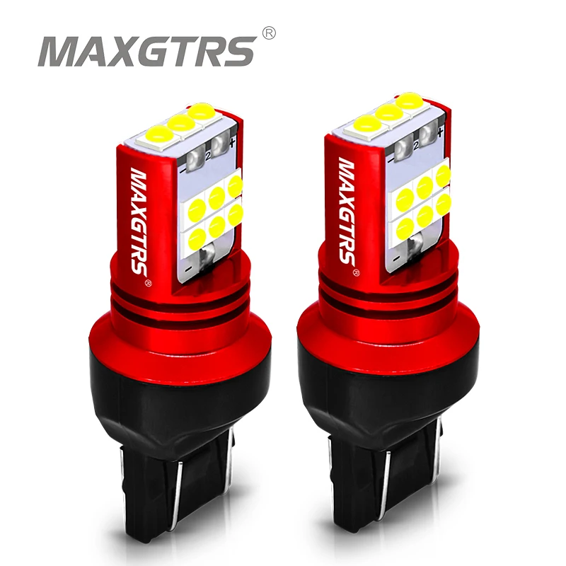 2x супер яркий 1157 P21/5 Вт BAY15D 7443 W21/5 1800Lm светодиодный авто светодиодные задние