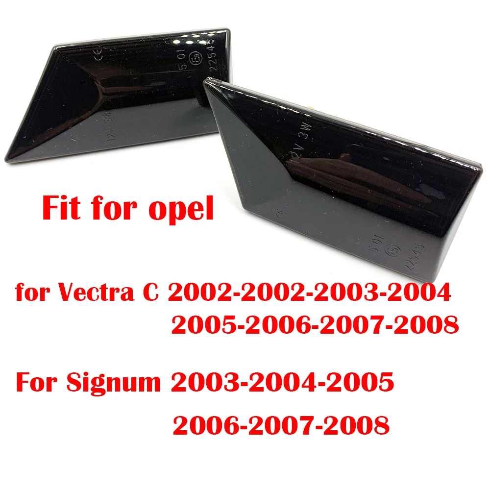 2 шт. для Opel Vectra C 2002 2008 Signum 2003 светодиодный динамический боковой маркер указатель