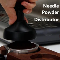 newest design 58mm needle coffeer distributor leveler needletype coffee powder distributor espresso beans with hand pres