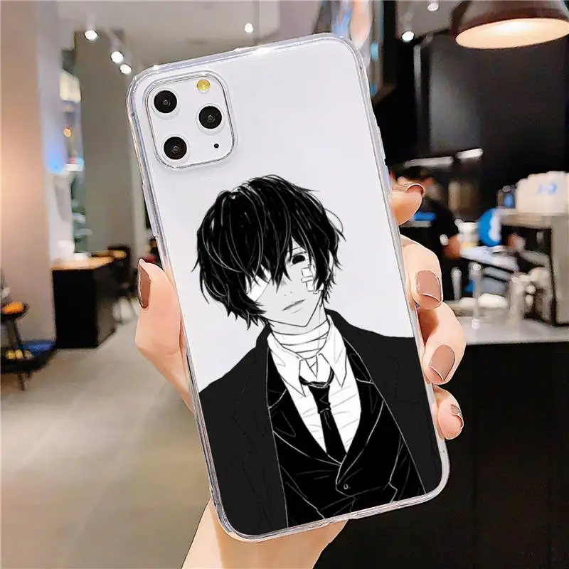 

Bungo Stray Dogs Phone Case Transparent soft For iphone 5 5s 5c se 6 6s 7 8 11 12 plus mini x xs xr pro max