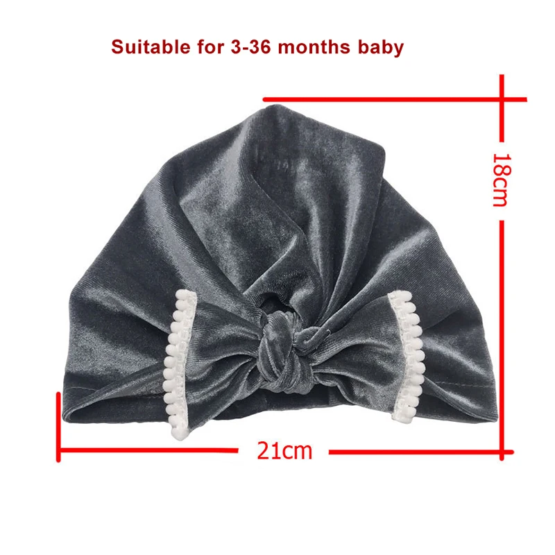 Infant Headbands Solid Cotton Kont Turban Headband For Girls Stretchy Beanie Hat Headwear Baby Hairband Faixa Cabelo Para Bebe | Детская