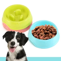 pet dog and cat feeding food bowls puppy slow down eating feeder healthy gulp water dish anti slip bowel prevent obesity