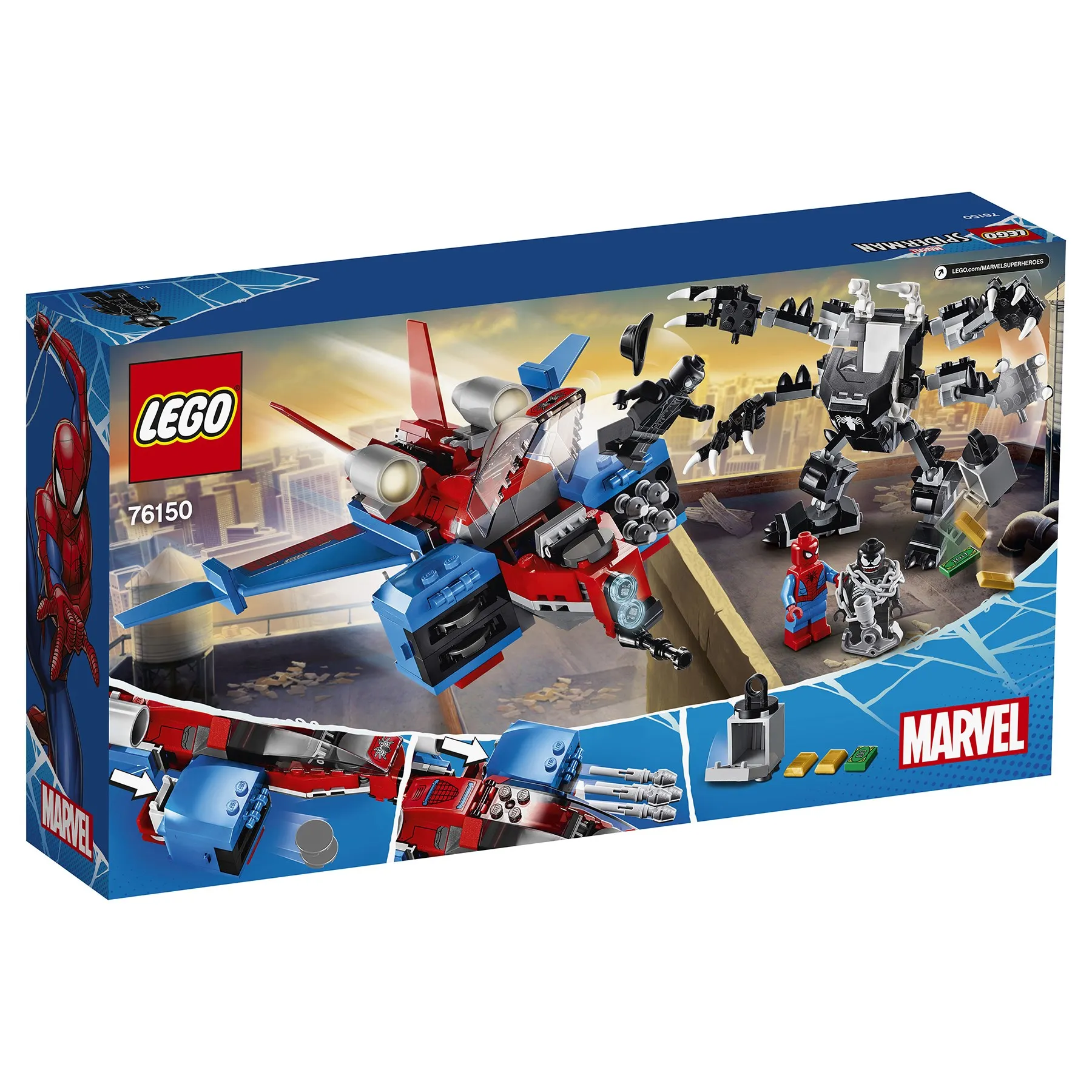 Конструктор LEGO Marvel Super Heroes 76150 Человека-Паука против Робота Венома | Игрушки и