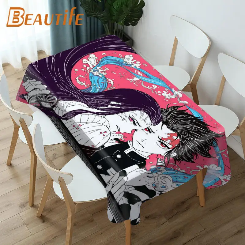 

Custom Anime Kimetsu No Yaiba Wedding Tablecloth Bouquet Table Table Cloth Birthday Party Dinner For Home Kitchen Decortion