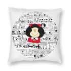 Mafalda мультфильм Quino комиксов Чехлы двухсторонним принтом коврик для туалета чехол для автомобиля изготовленный на заказ Подушка Чехол домашнего декора