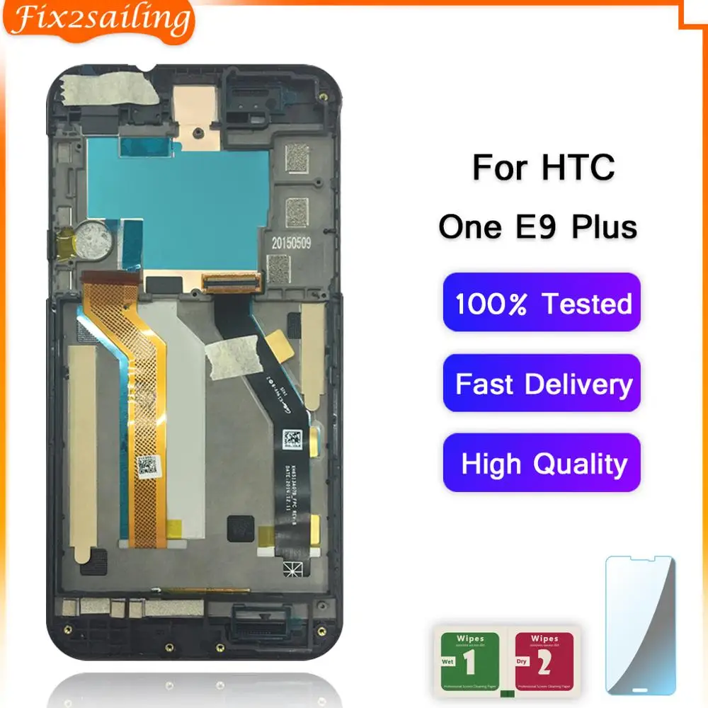 5 ''ЖК-дисплей для HTC One E9 Plus LCD кодирующий преобразователь сенсорного экрана в