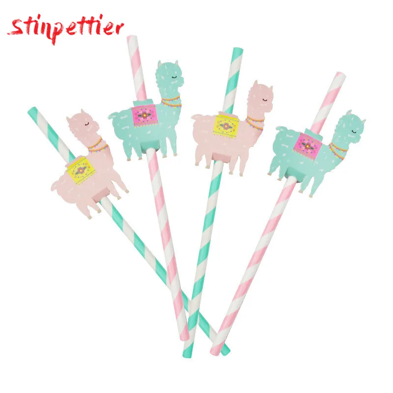 Одноразовая посуда из альпаки розовый синий Топпер для торта тарелка соломенная