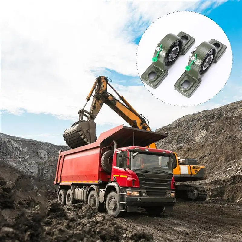 

4pcs Spherical Bearings Low Noise Druable Vertical Pillow Block Bearing Spherical Bearings for Locomotives