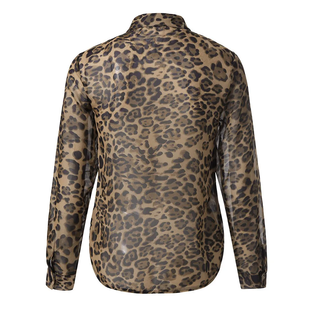 Женская летняя одежда шифоновая блузка отложной воротник длинный рукав