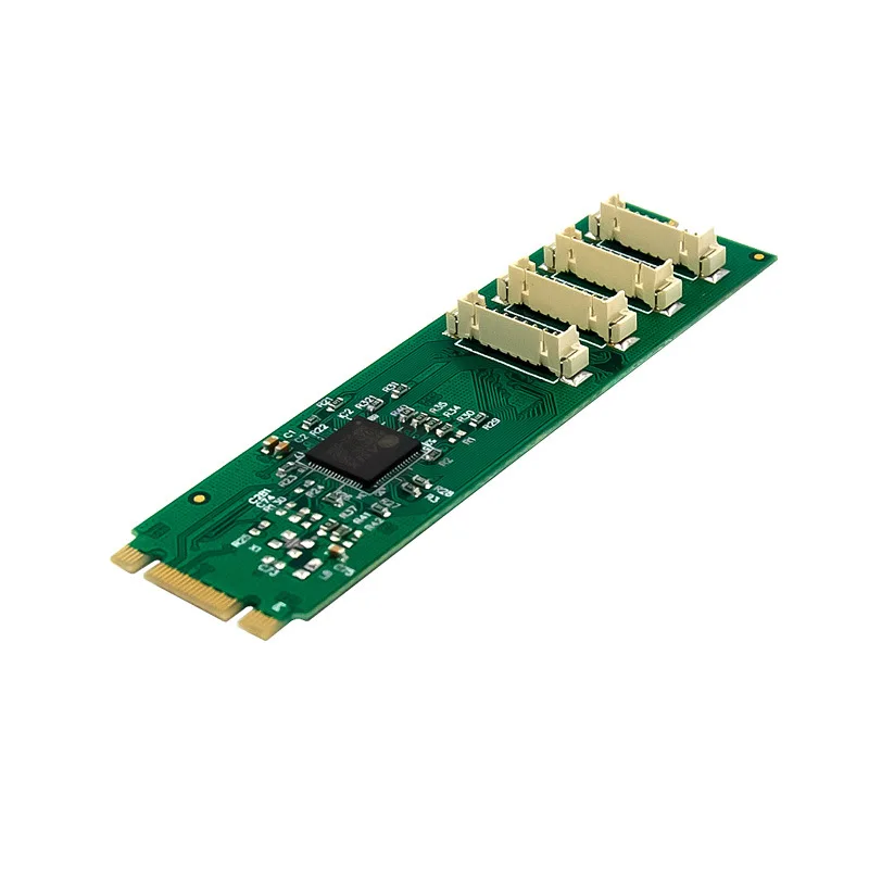 4 порта M.2 B M чип ключ ASIX AX99100 4S последовательный порт адаптер DB-9Pin промышленный RS232