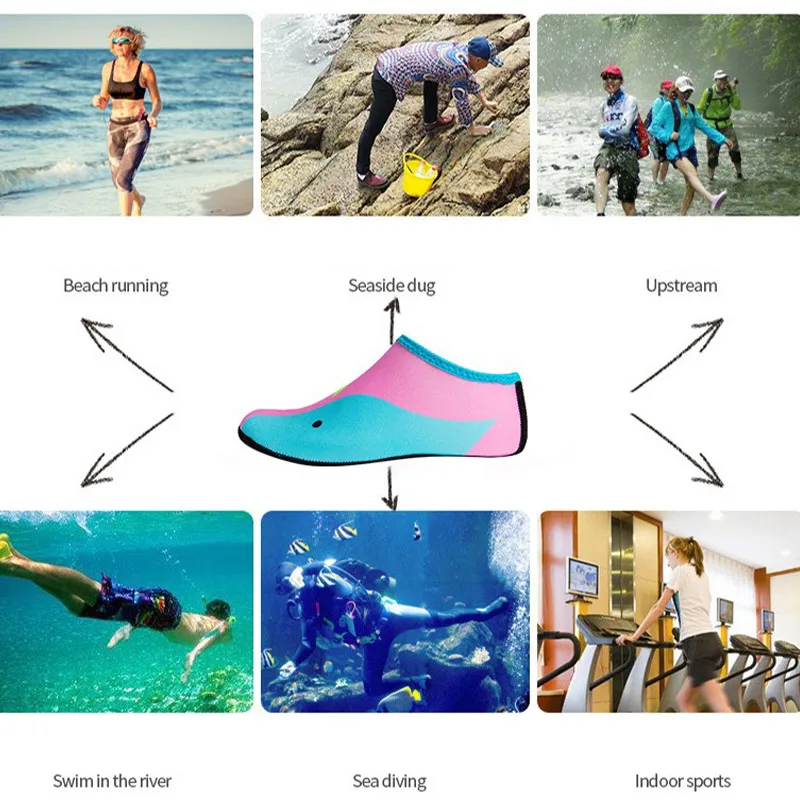 Пляжные Носки для плавания Нескользящая обувь Спортивная занятий фитнесом и