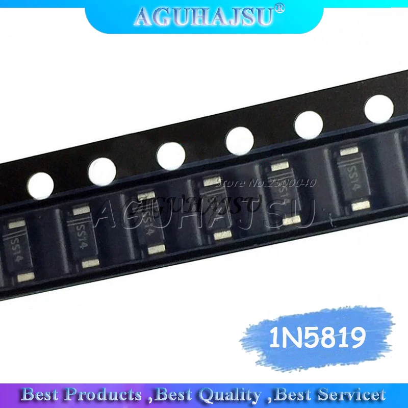 100 шт. 1N5819 SS14 1N5822 SS34 SR160 SS16 1N5817 SS12 SMA выпрямительный диод SR1100 SS110 SR360 SS36 SR240 SS24 SR2100 SS210