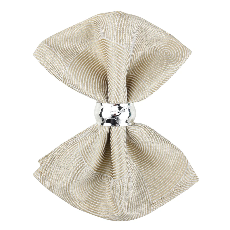 

Set of 12 ,18*18 inch Polyester Napkins for Wedding Parties Yarn-dyed Jacquard Soft heat resistant table napkin