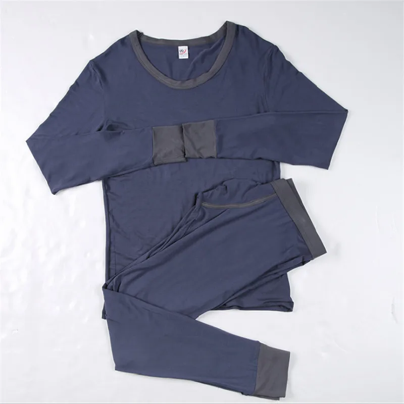 Комплект мужского термобелья из тонкой эластичной ткани с манжетами|Кальсоны| |