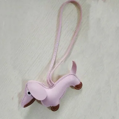 Pink Милая собачка из искусственной кожи брелок модная женская сумка Подвеска сумка аксессуары J200 Прямая поставка - Цвет: Pink
