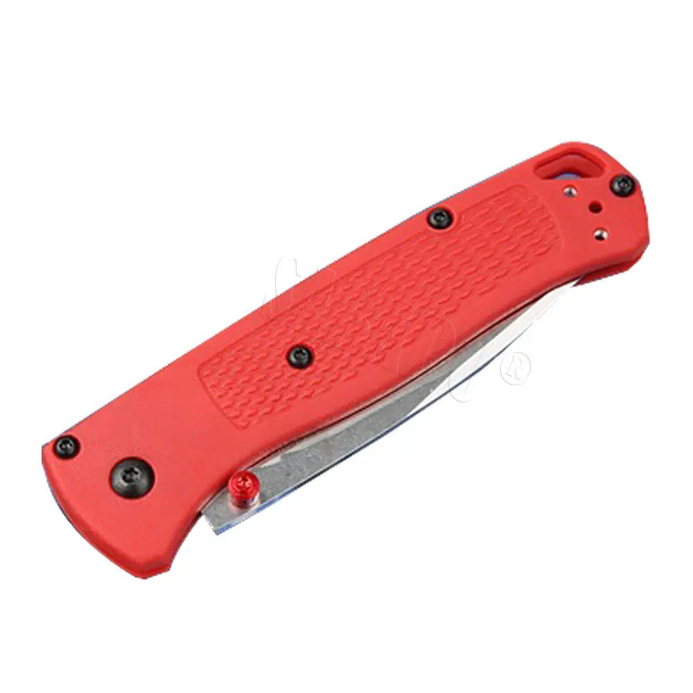 2021 Newest Bm 535 Outdoor Folding pocket Knife survival S30v Blade Hunt Tactical Camping Red Nylon Handle Combat Tools D2 Steel |