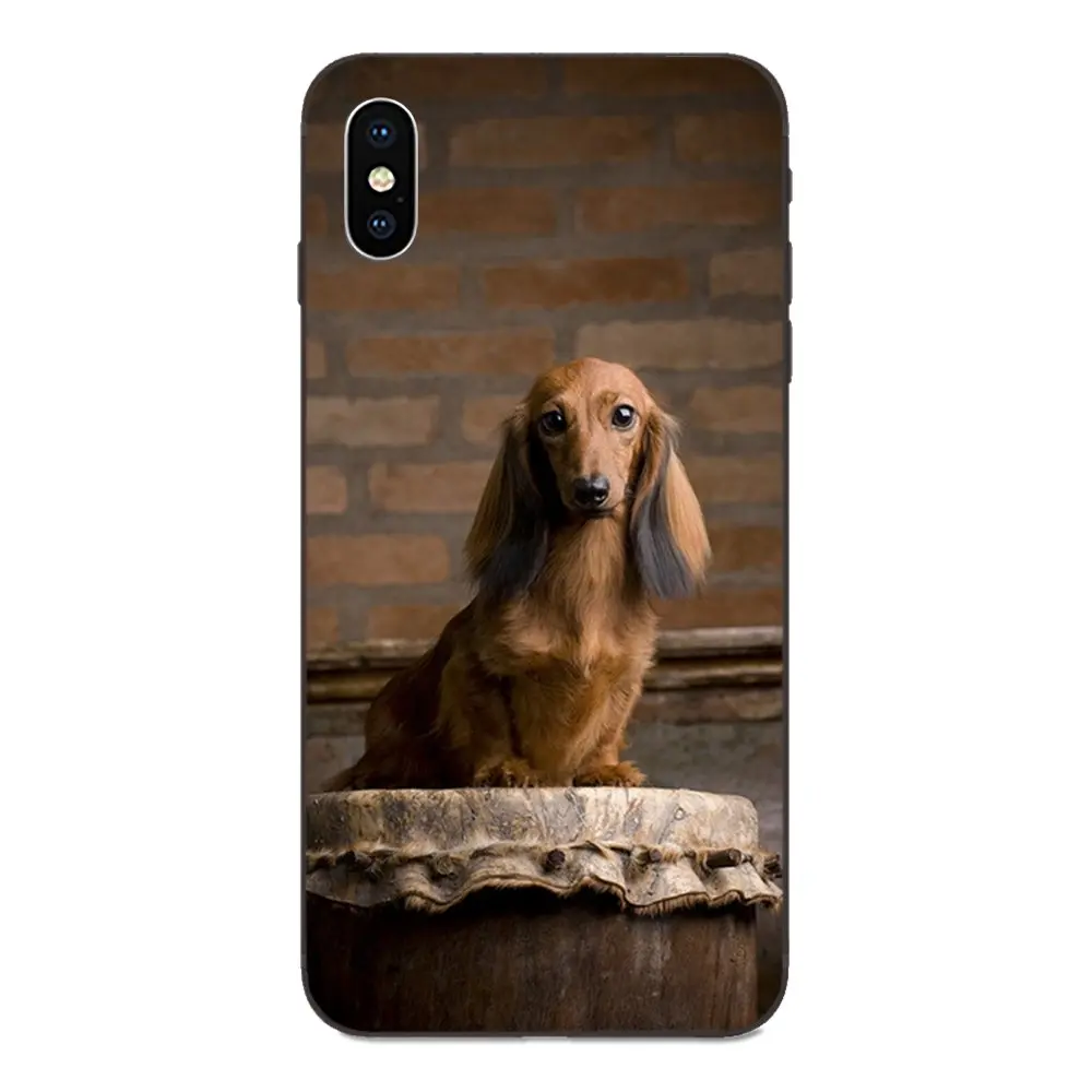 Плюс в виде симпатичных животных щенок таксы для Galaxy A3 A5 A6 A6s A7 A8 A9 A10 A20E A30 A40 A50 A60 A70 A80 A90 плюс