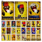 DecorMan Французский банания, металлический знак, индивидуальный настенный светильник, железная живопись, паб, комната, бар, гостиница, декор LTA-3143