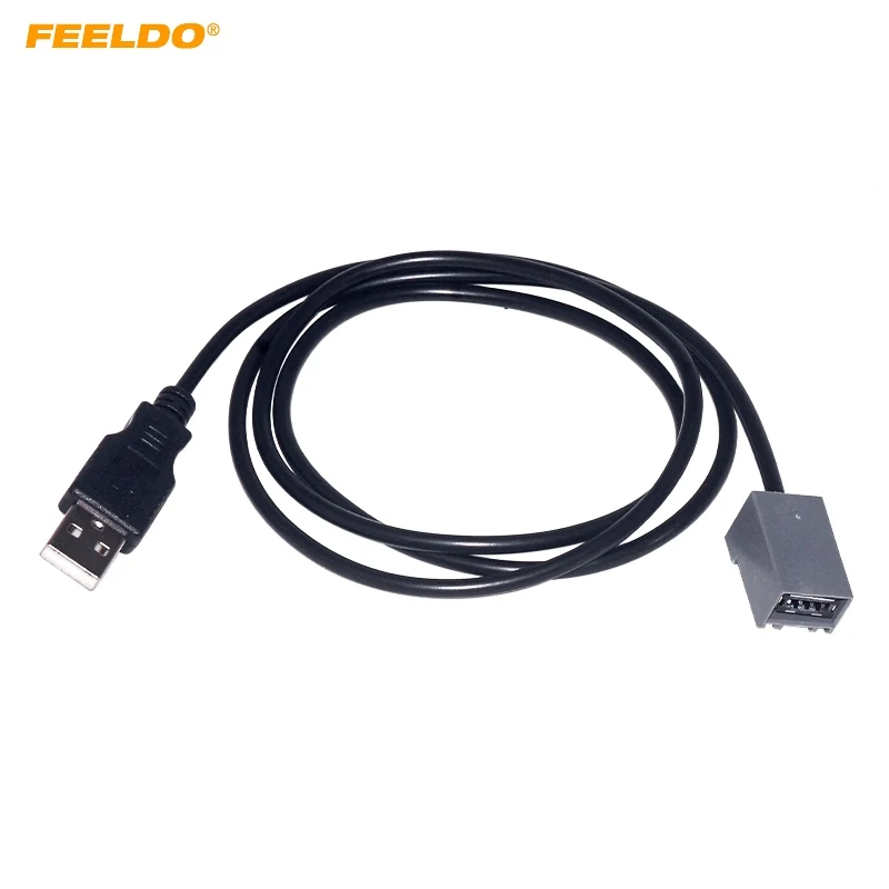 Автомобильный радиоприемник FEELDO 10 шт. AUX кабель гнездовой порт 2 0 разъем USB аудио