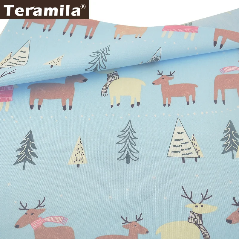 1pcs 50x160cm Teramila хлопок ткани метров 50x160 см животных мультфильм дизайн Telas DIY Лоскутная Ткань Ремесло Tissus Qulits Швейные простыни - Цвет: 1pcs 50x160cm