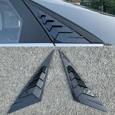 

Carbon Fiber Rear Window Shutter Cover Trim 2pcs for Hyundai Elantra 2020 2021
