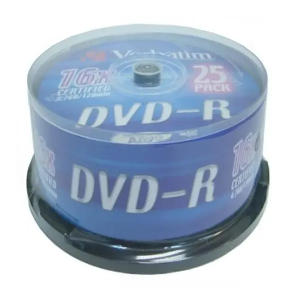 DVD R Verbatim 43522 16x25 шт|Чистые диски| |