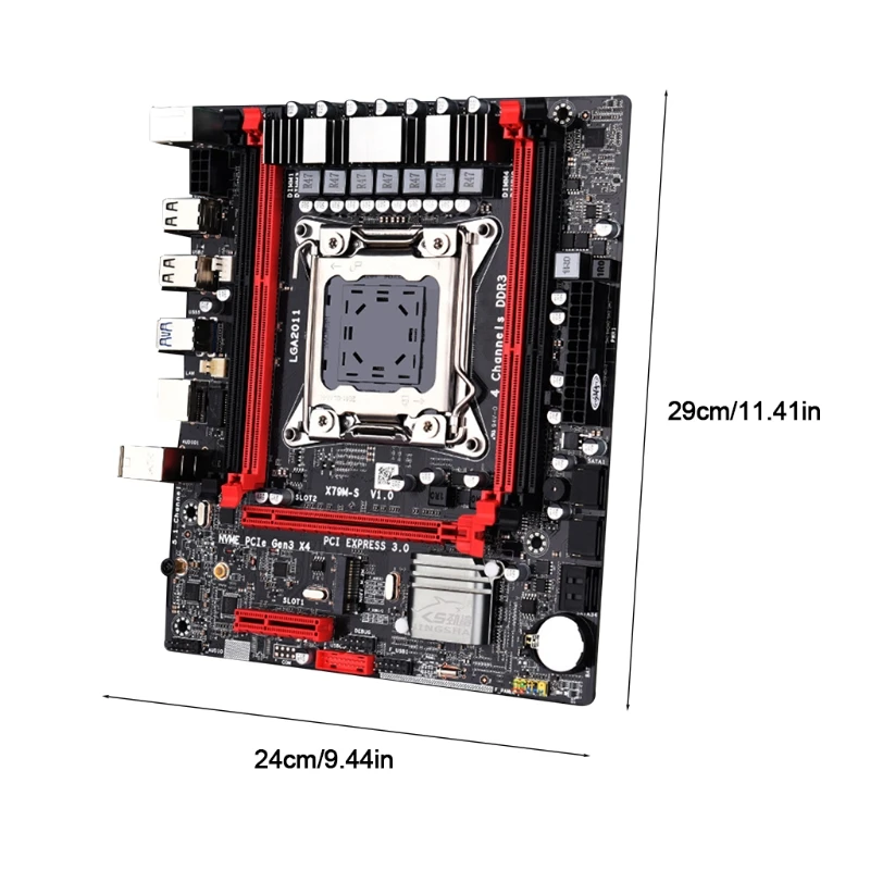 

X79 M-S3.0 LGA 2011 Desktop Motherboard DDR3 x 4 Memory Slot NVME M.2 64GB M.2